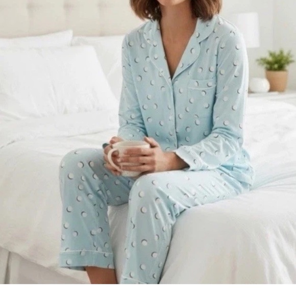 kate spade Other - Kate Spade Aqua Dot Pajama Set XL